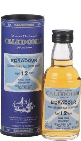 Edradour 12 YO Caledonia Highland Single Malt Scotch Whisky 0,05l