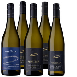 Zestaw białych win z Nowej Zelandii