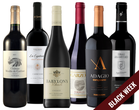 Specjalny konserski zestaw czerwonych win Black WEEK