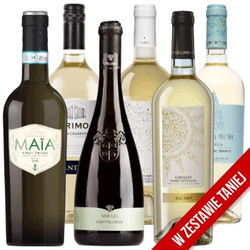 Włoski zestaw białych win