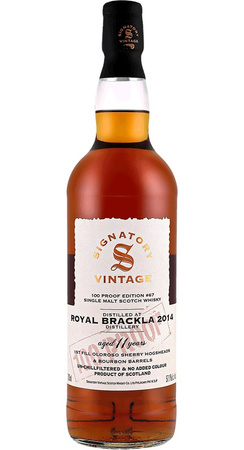 Signatory Vintage Royal Brackla 2014 100 Proof Edition Single Malt Scotch Whisky