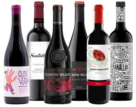 Zestaw win z odmiany tempranillo