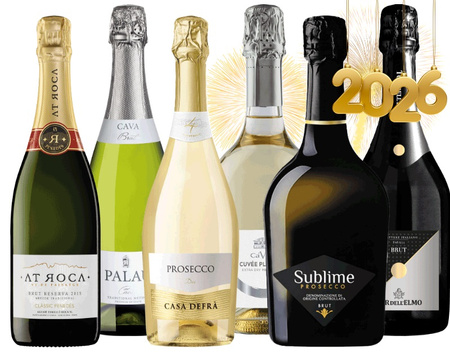 Zestaw win musujących na Sylwestra