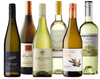 Zestaw sześciu białych win z Nowego Świata