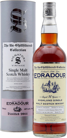 Edradour 2014 10 YO Highland Single Malt Scotch Whisky