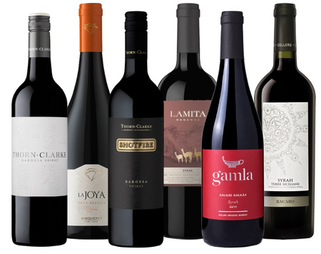 Zestaw win z odmiany shiraz/syrah z książką Dobre Klimaty Pawła Gąsiorka