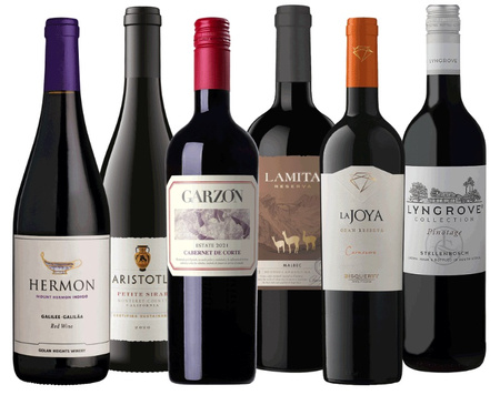 Zestaw czerwonych z Nowego Świata