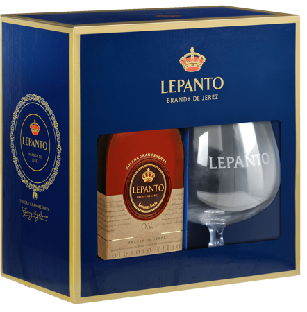 Lepanto Azul Brandy de Jerez w eleganckim opakowaniu