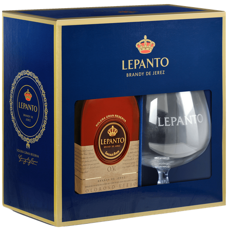 Lepanto Oloroso Viejo Brandy de Jerez w eleganckim opakowaniu