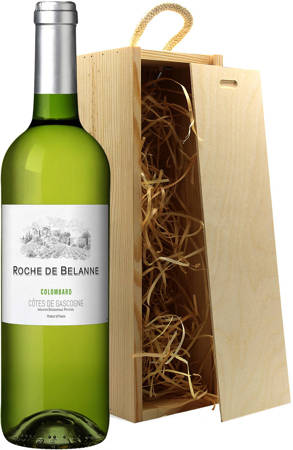 Roche de Belanne Colombard w drewnianej skrzynce