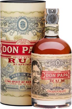 Rum Don Papa w ozdobnej tubie